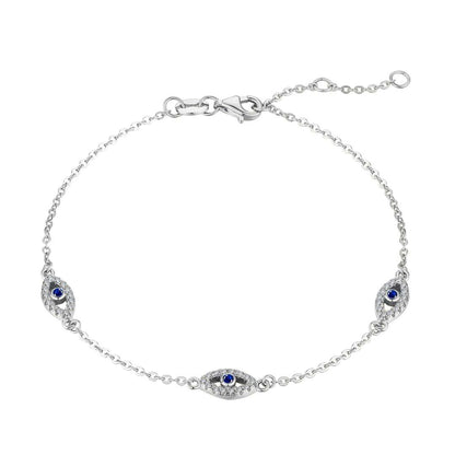 [Perla Lux]Evil Eye Shape Pendent Necklace