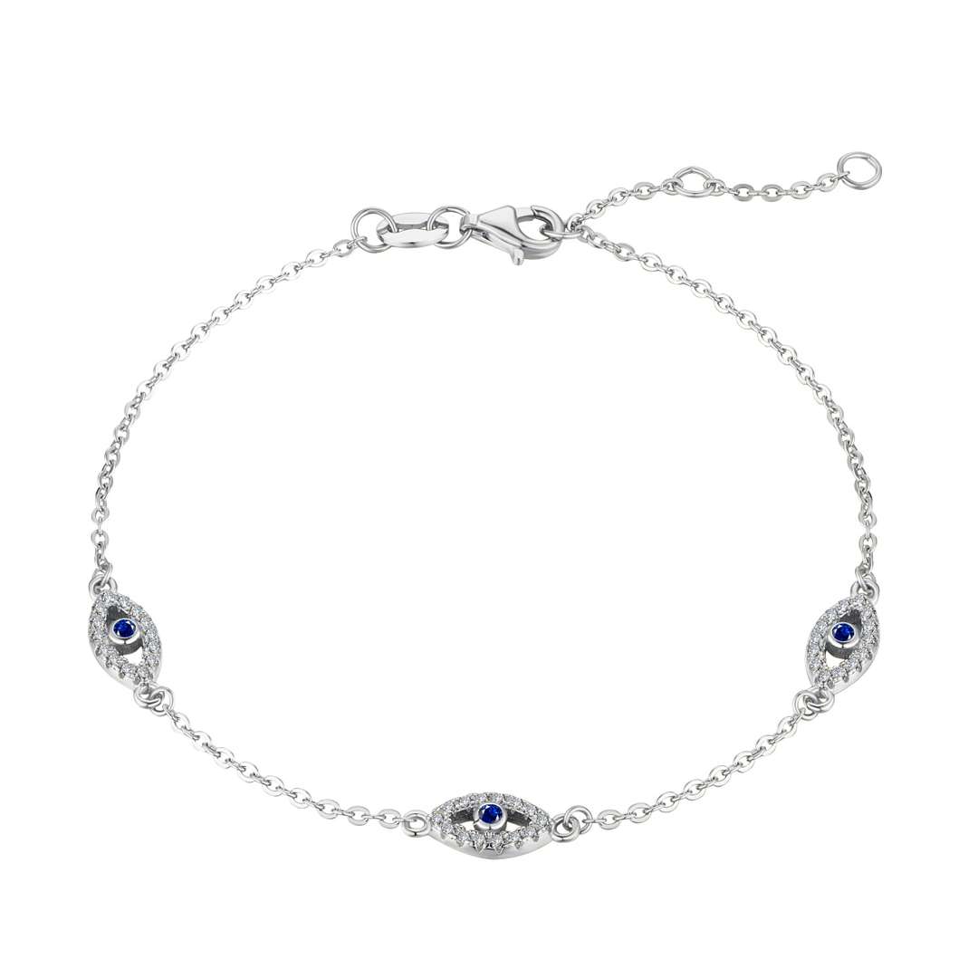 [Perla Lux]Evil Eye Shape Pendent Necklace