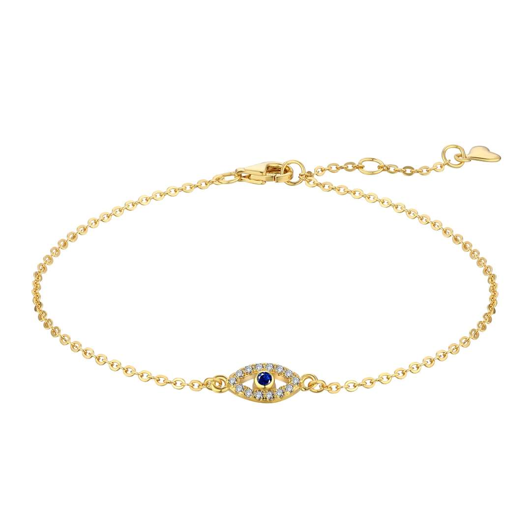 [Perla Lux]Evil Eye Shape Necklace