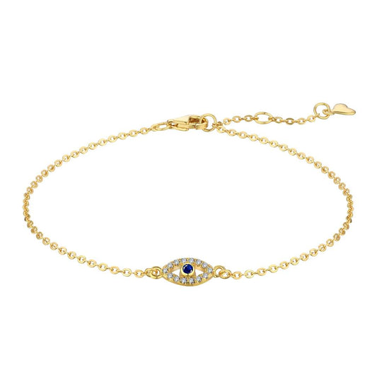 [Perla Lux]Evil Eye Shape Necklace