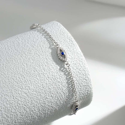 [Perla Lux]Evil Eye Shape Pendent Necklace