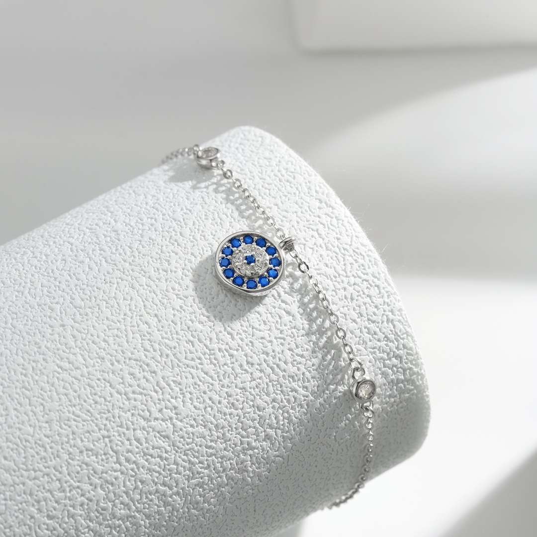 [Perla Lux]Devil's Eye Round Shape Bracelet
