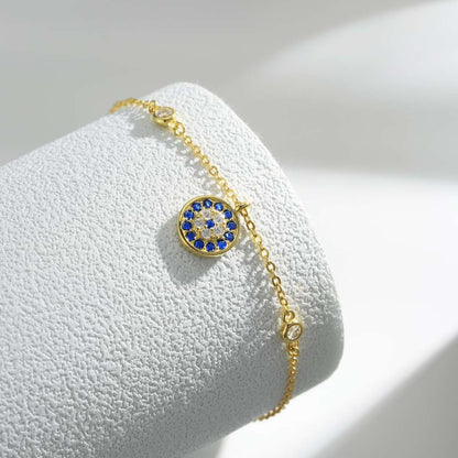 [Perla Lux]Devil's Eye Round Shape Bracelet