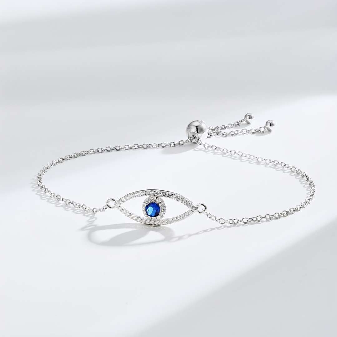 [Perla Lux]Devil's Eye Hollow Design Bracelet