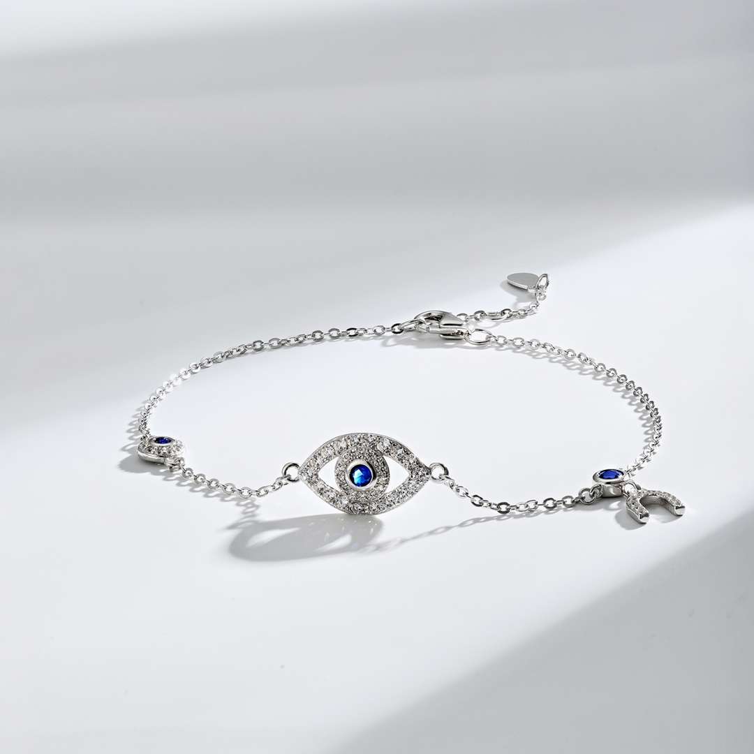 [Perla Lux]Dainty Eye Shape Necklace