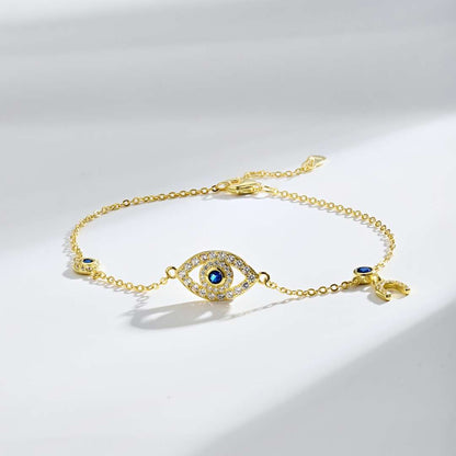[Perla Lux]Dainty Eye Shape Necklace