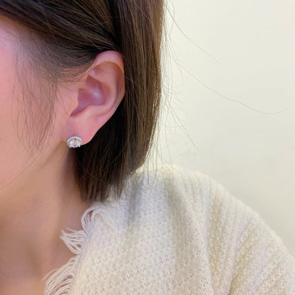 [Perla Lux]Classic Princess Round Shape Earrings