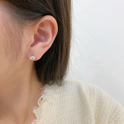 [Perla Lux]Unique Round Shape Earrings