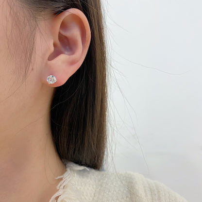 [Perla Lux]Dainty Round Shape Earrings