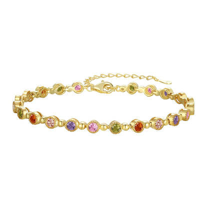 [Perla Lux]Sparkling Exquisite Round Cut Party Bracelet