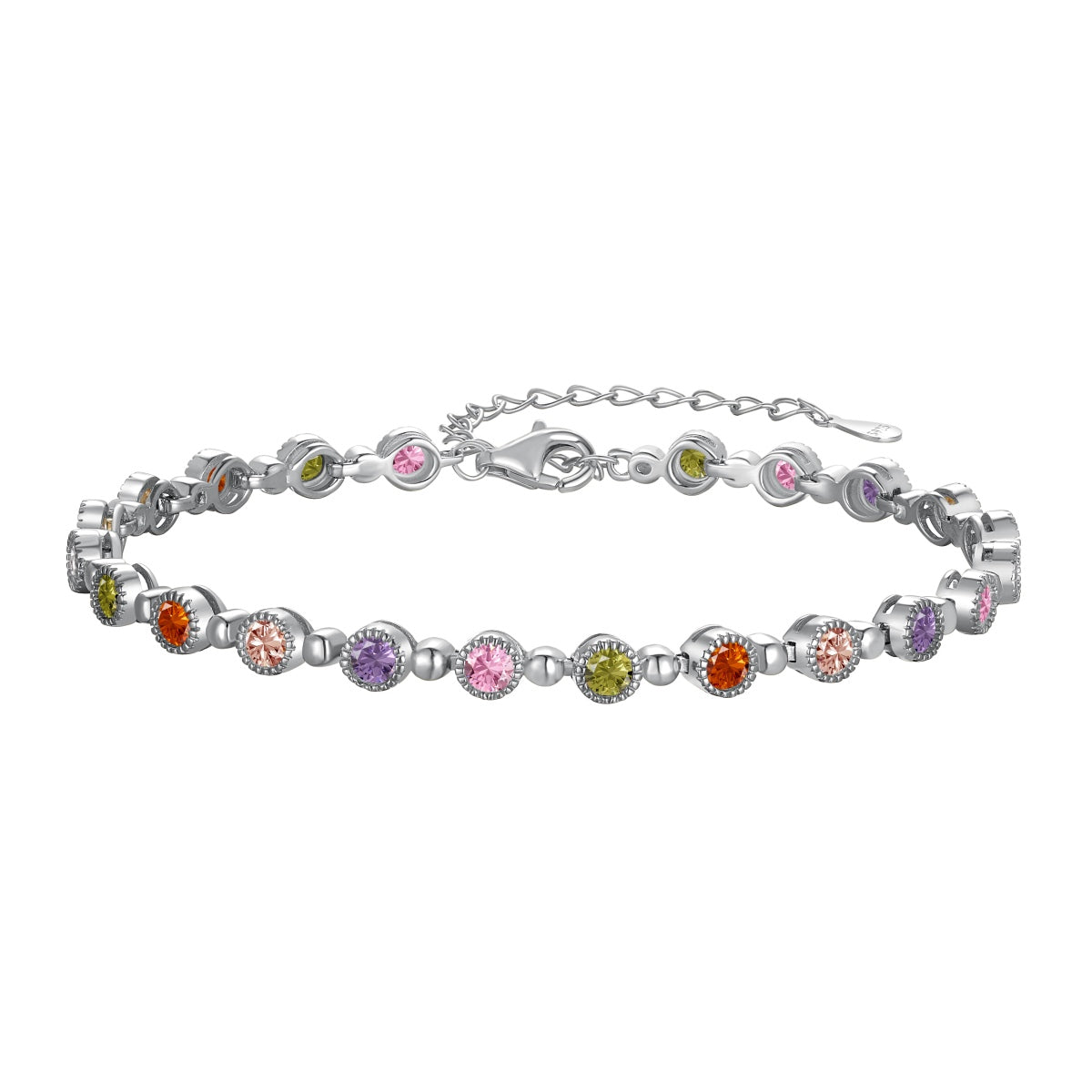 [Perla Lux]Sparkling Exquisite Round Cut Party Bracelet