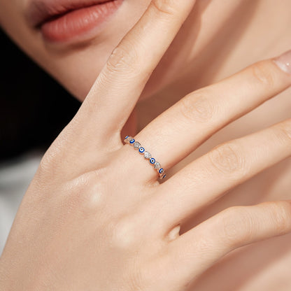 [Perla Lux]Radiant Colorful Round Shape Daily Ring