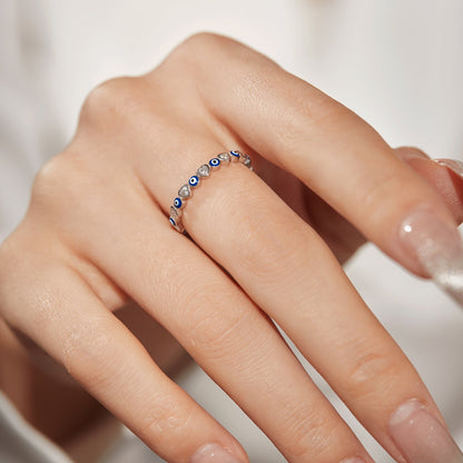 [Perla Lux]Radiant Colorful Round Shape Daily Ring
