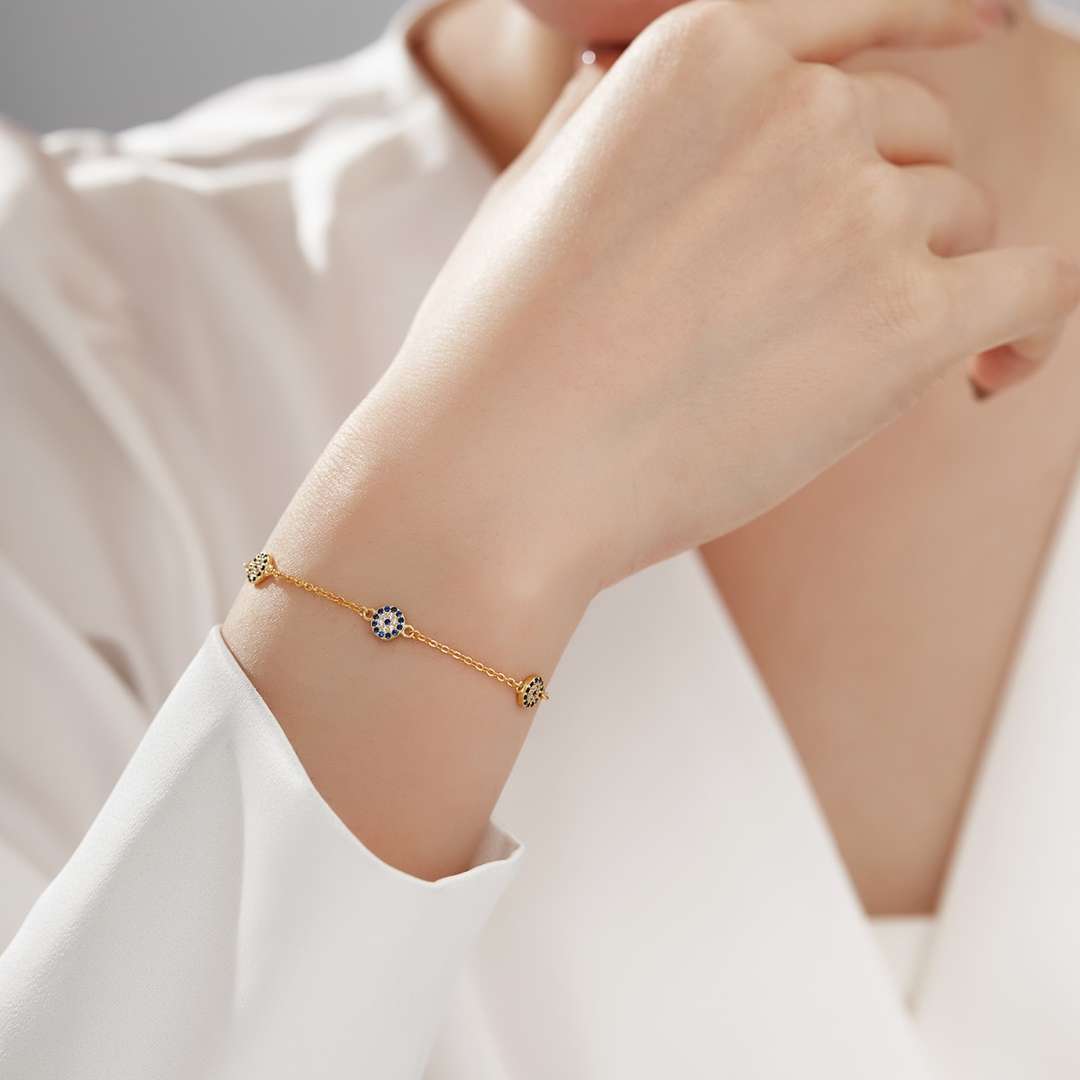 [Perla Lux]Delicate Round Shape Pendent Necklace