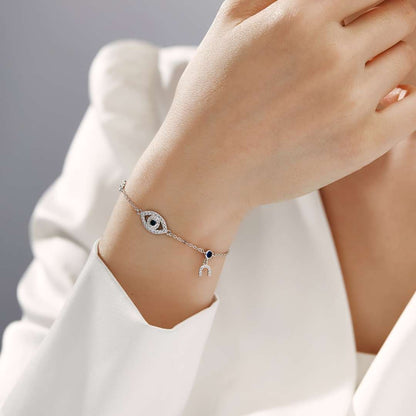 [Perla Lux]Dainty Eye Shape Necklace