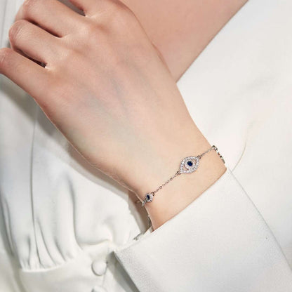 [Perla Lux]Dainty Eye Shape Necklace