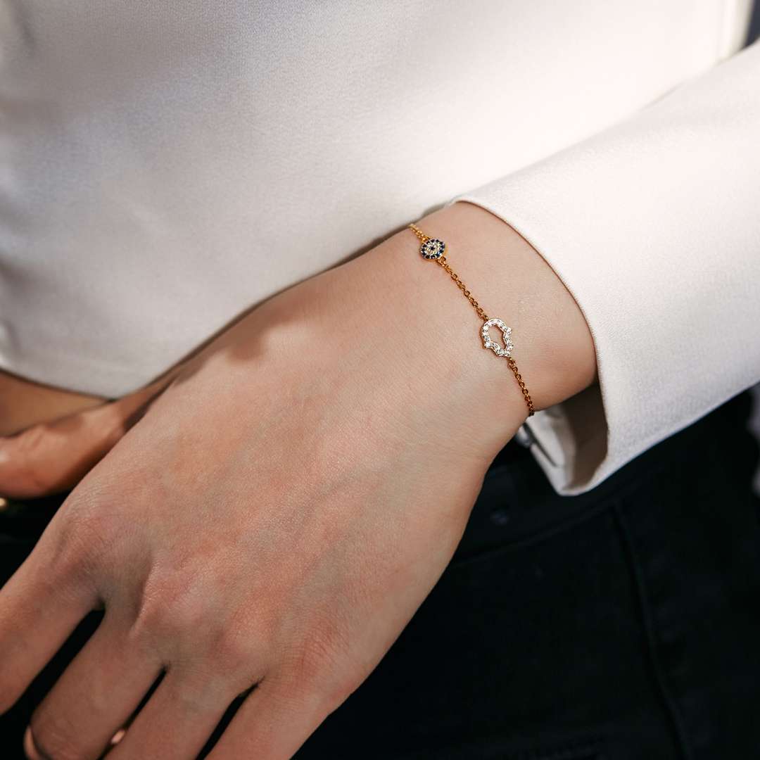 [Perla Lux]Gost Shape & Round Shape Necklace