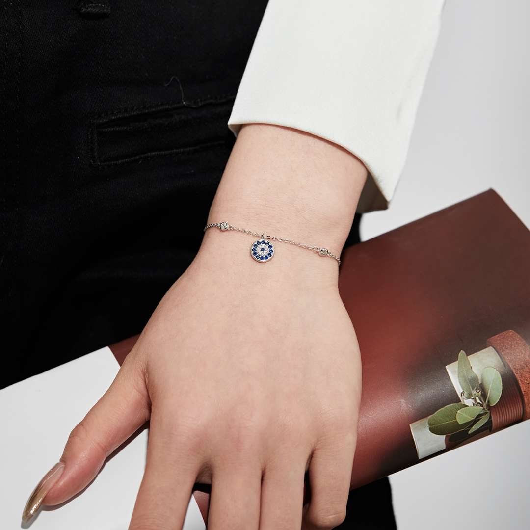 [Perla Lux]Devil's Eye Round Shape Bracelet