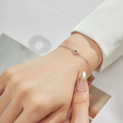 [Perla Lux]Evil Eye Shape Necklace