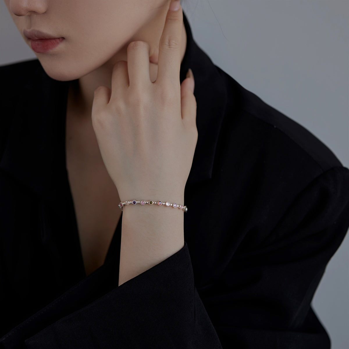 [Perla Lux]Sparkling Exquisite Round Cut Party Bracelet