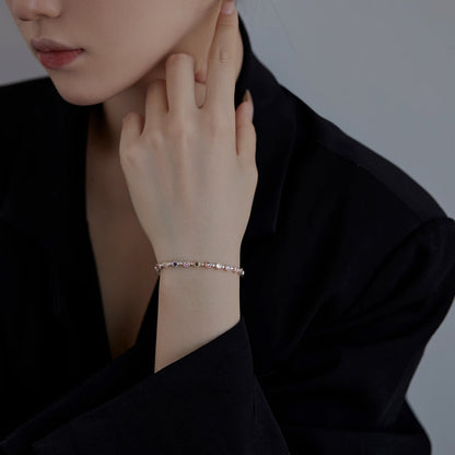 [Perla Lux]Sparkling Exquisite Round Cut Party Bracelet