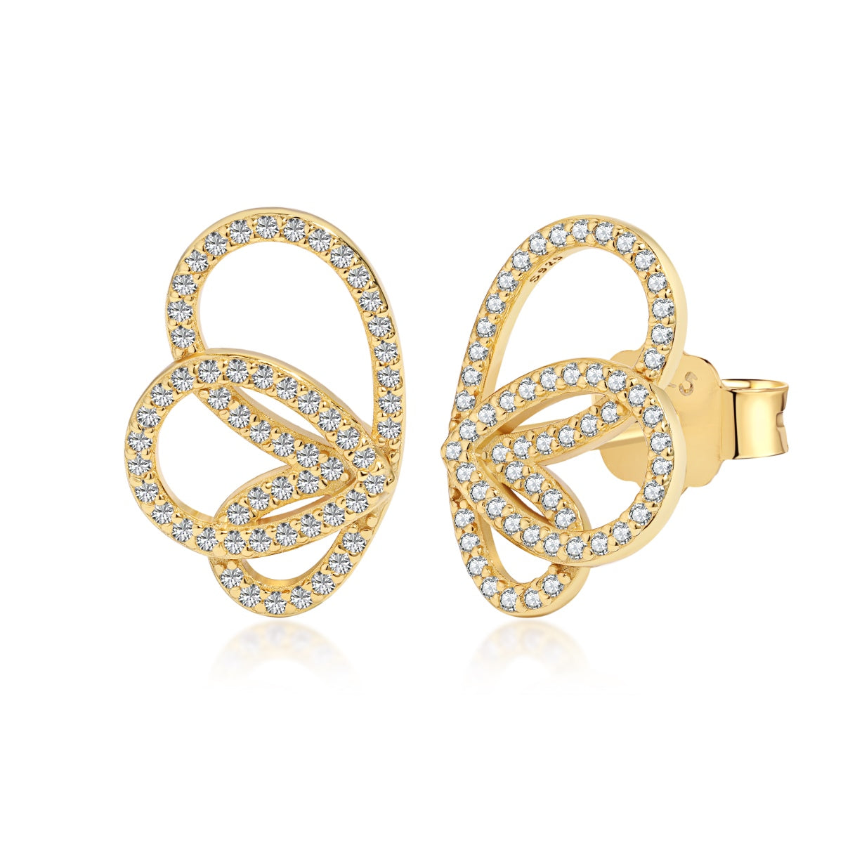 [Perla Lux]Exquisite Butterfly Shape Earrings