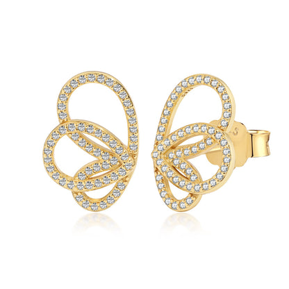 [Perla Lux]Exquisite Butterfly Shape Earrings
