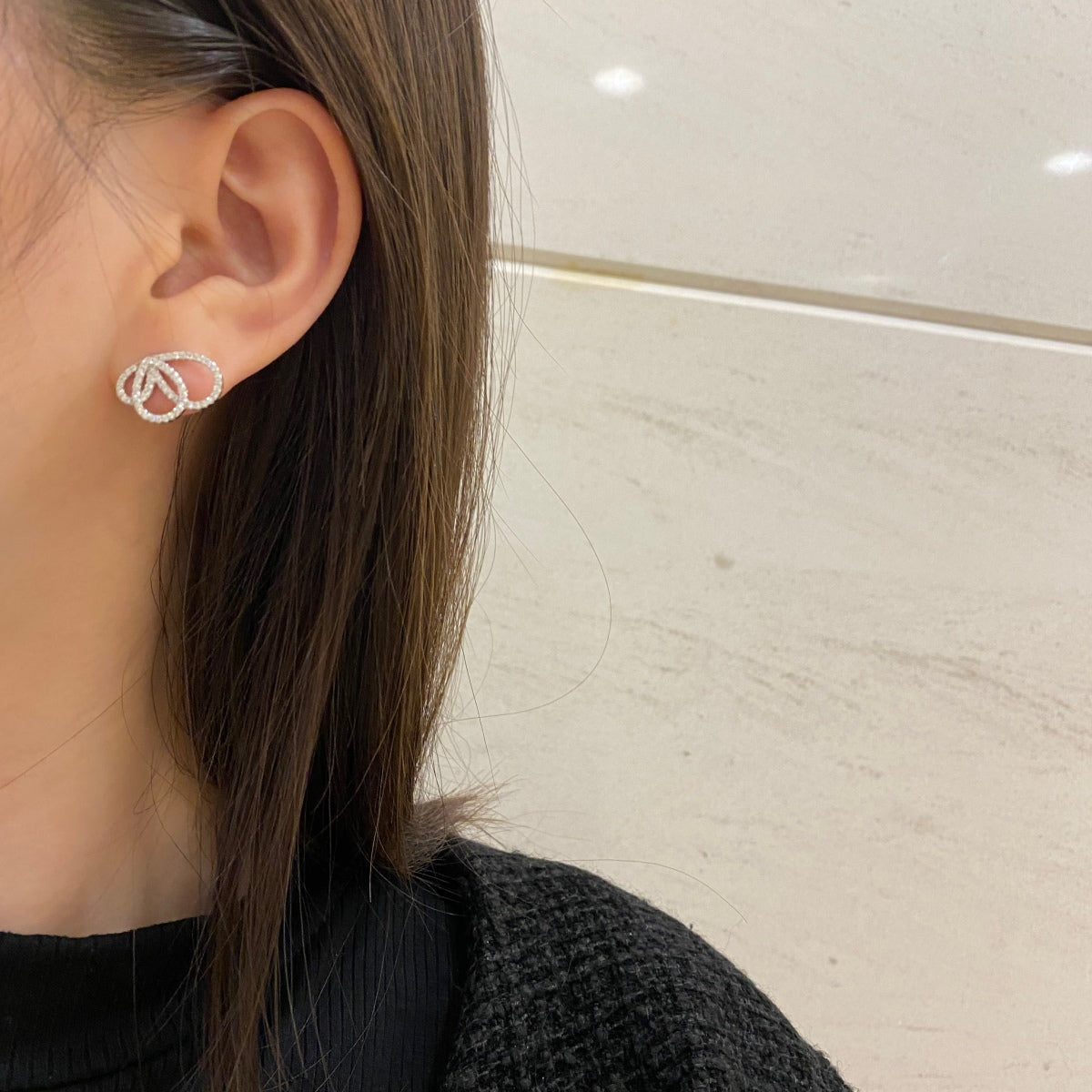 [Perla Lux]Exquisite Butterfly Shape Earrings