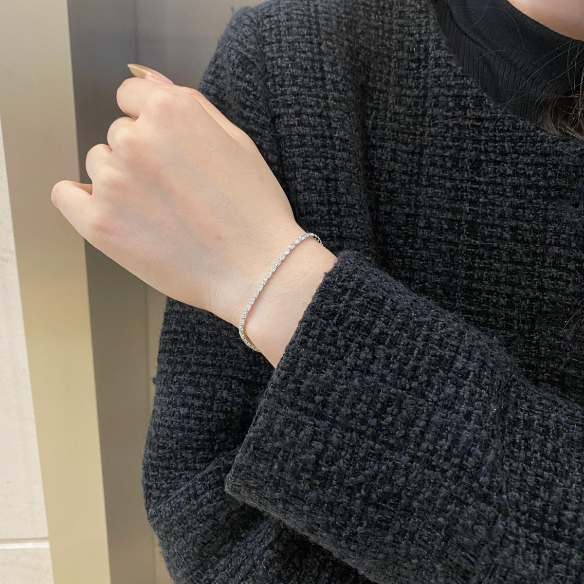 [Perla Lux]Elegant Emerald Cut Daily Bracelet