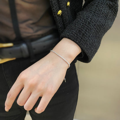 [Perla Lux]Elegant Emerald Cut Daily Bracelet