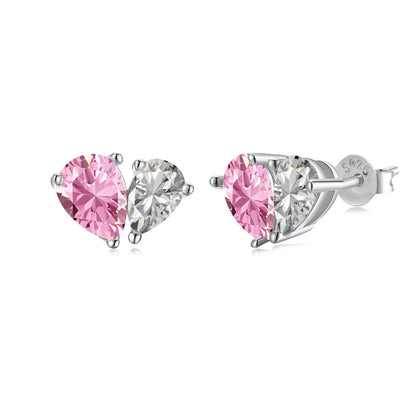 [Perla Lux]Dazzling Elegant Heart Cut Lover Earrings