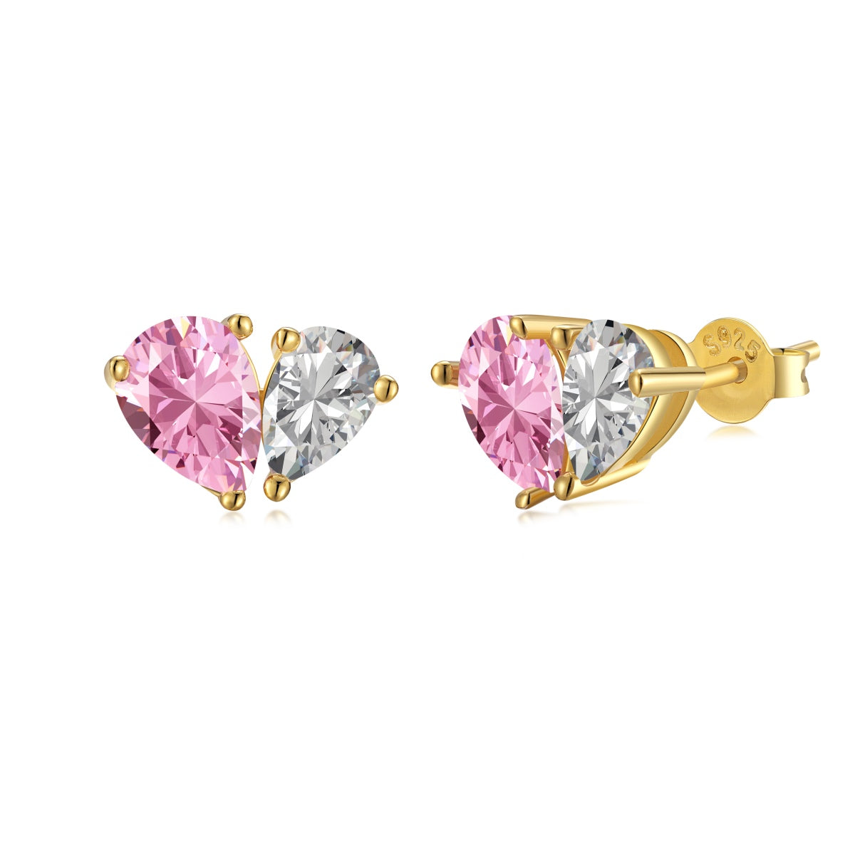 [Perla Lux]Dazzling Elegant Heart Cut Lover Earrings