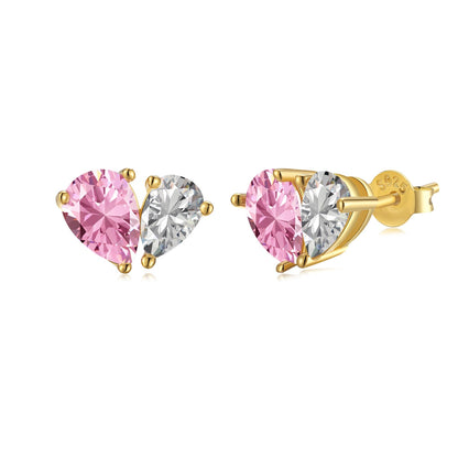 [Perla Lux]Dazzling Elegant Heart Cut Lover Earrings