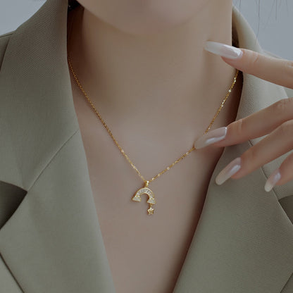 [Perla Lux]Unique Rainbow Star Necklace