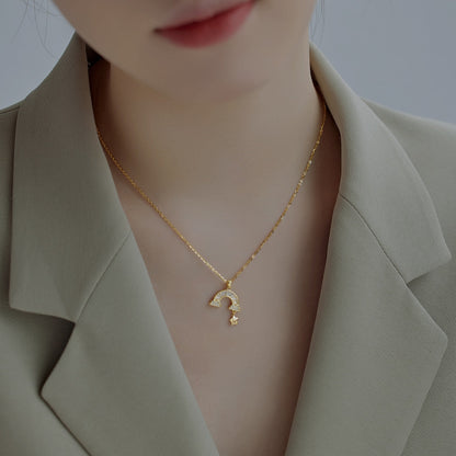 [Perla Lux]Unique Rainbow Star Necklace