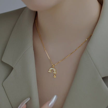 [Perla Lux]Unique Rainbow Star Necklace