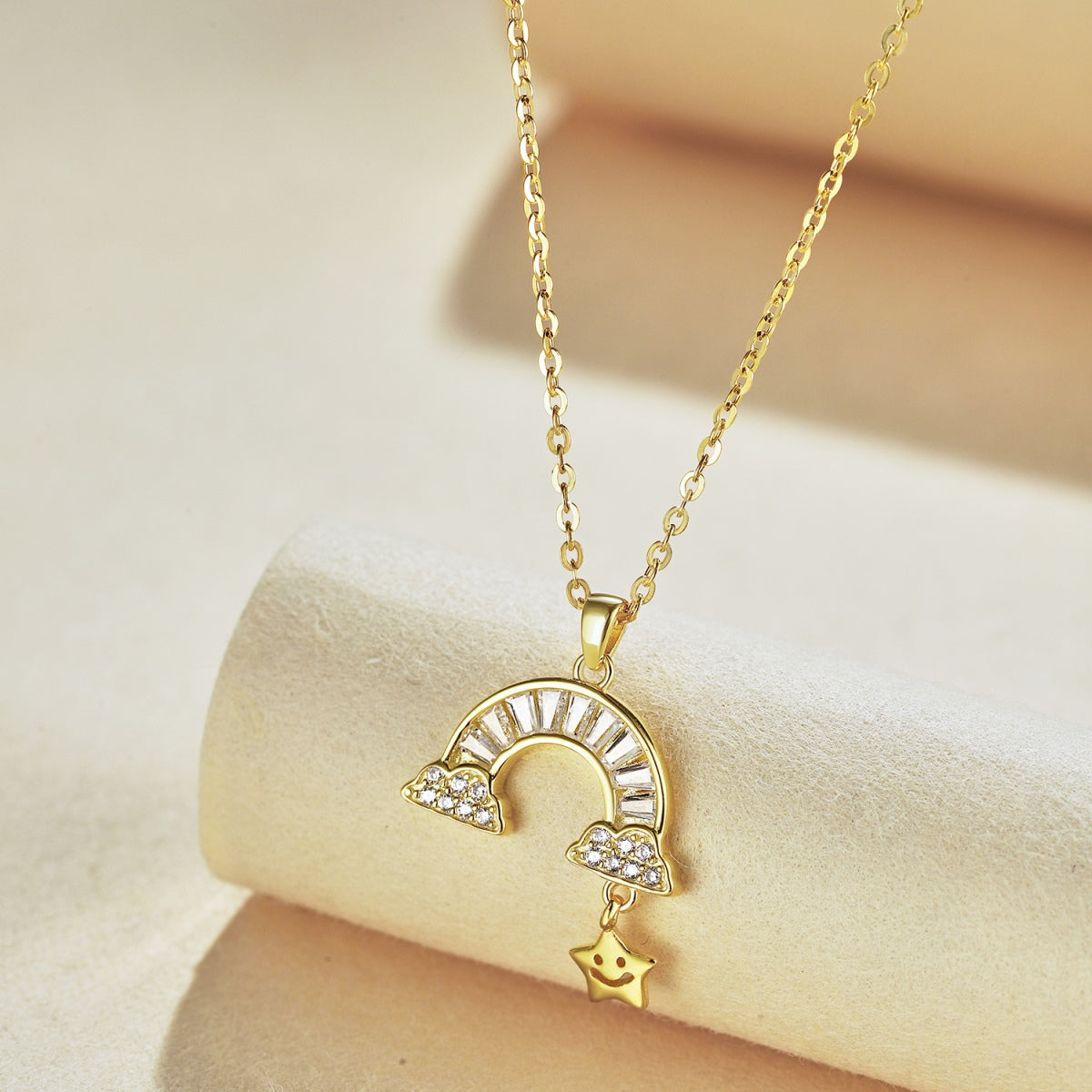 [Perla Lux]Unique Rainbow Star Necklace