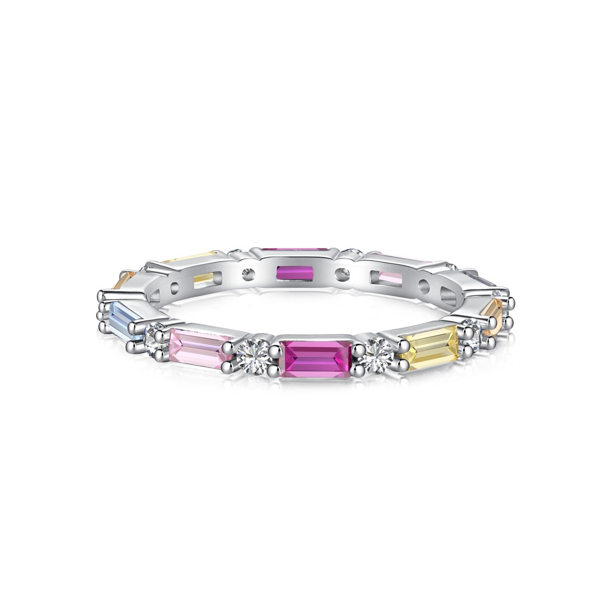 [Perla Lux]Lively In Shades Elegant Radiant Cut Daily Ring