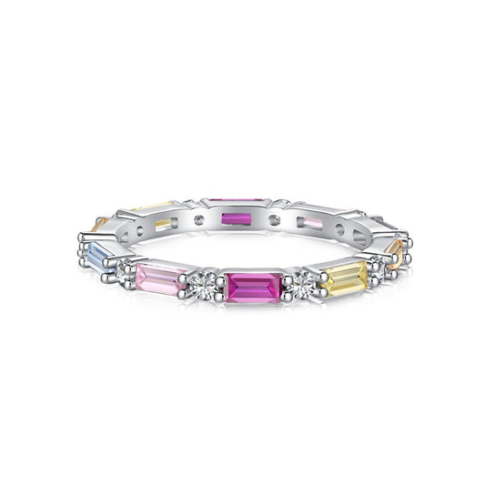 [Perla Lux]Lively In Shades Elegant Radiant Cut Daily Ring