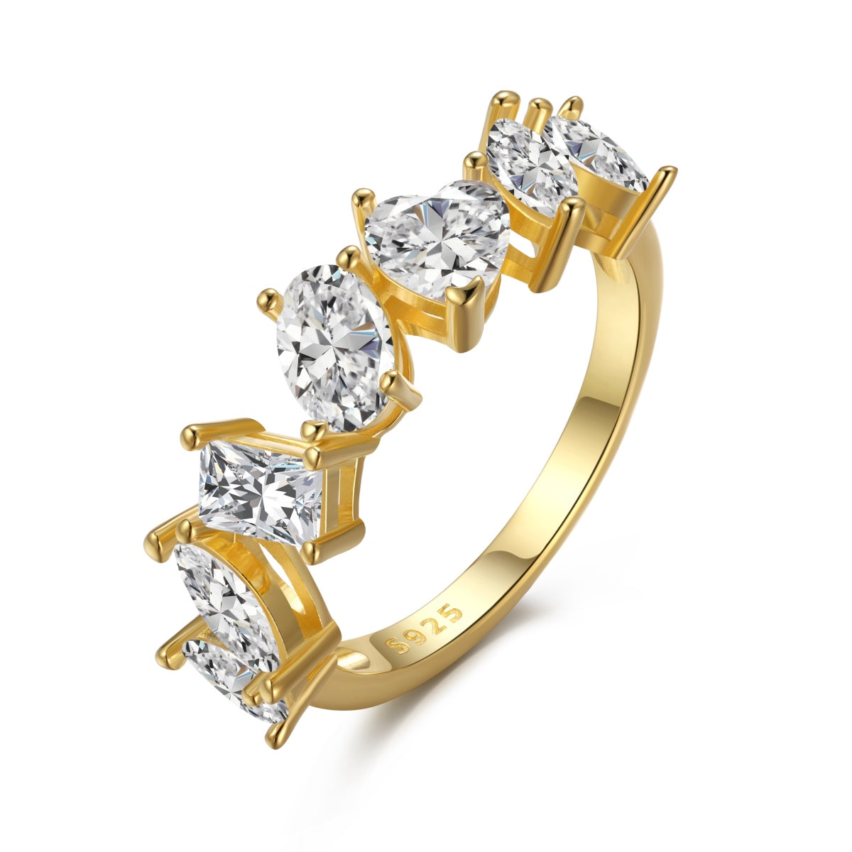[Perla Lux]Delicate Multi Cut Ring