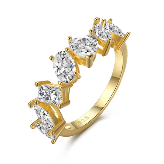[Perla Lux]Delicate Multi Cut Ring