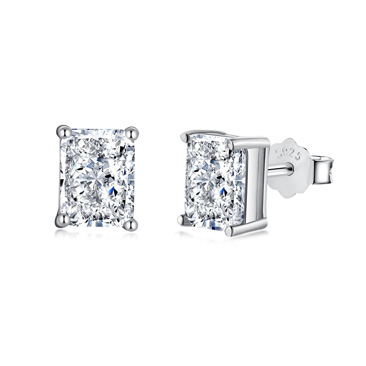 [Perla Lux]Radiant Luxurious Princess Cut Daily Earrings