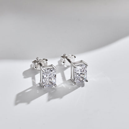 [Perla Lux]Radiant Luxurious Princess Cut Daily Earrings