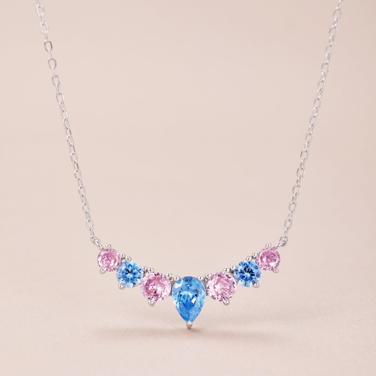 [Perla Lux]Dainty Colorful Heart Necklace