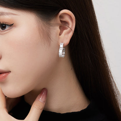 [Perla Lux]Radiant Heart Cutout Earrings