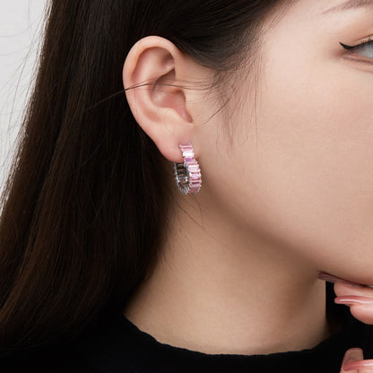 [Perla Lux]Radiant Heart Cutout Earrings
