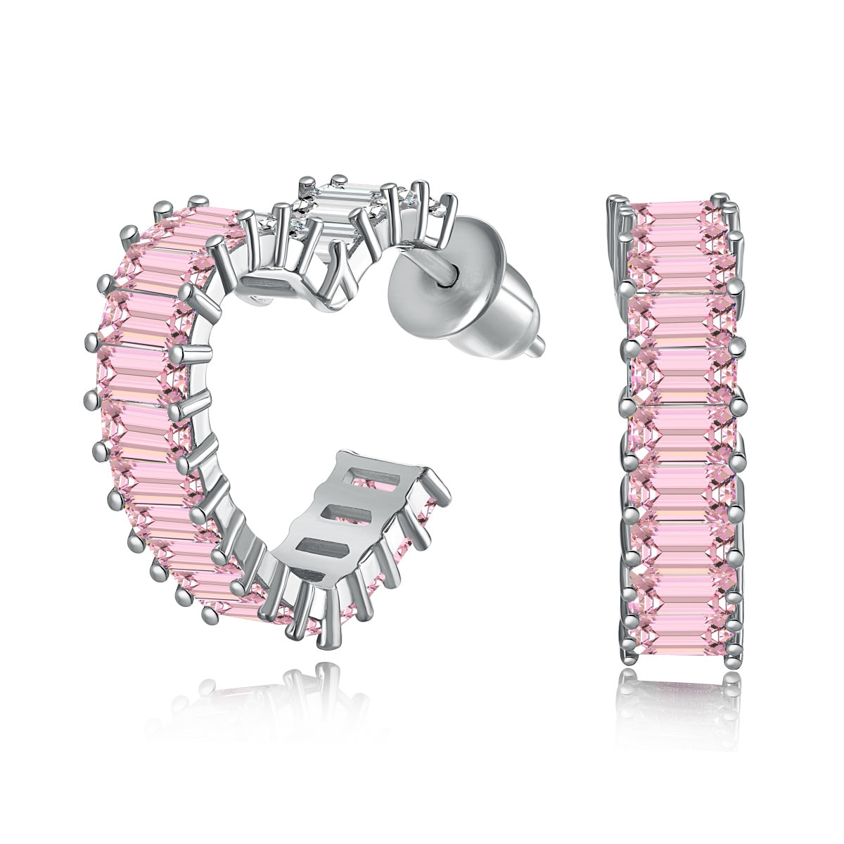 [Perla Lux]Radiant Heart Cutout Earrings