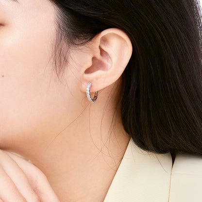 [Perla Lux]Radiant Colorful Round Cut Earrings