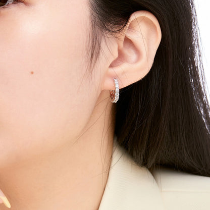 [Perla Lux]Radiant Colorful Round Cut Earrings