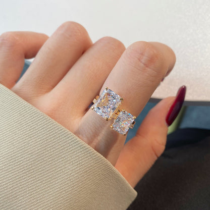[Perla Lux]4.0 Carat Ornate Enchanting Radiand Cut Banquet Ring
